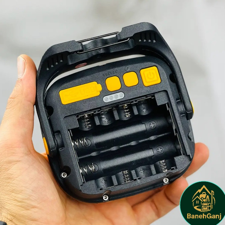 چراغ پروژکتور شارژی مدل W895 پاوربانک دار