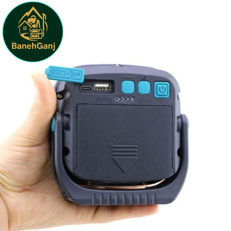چراغ پروژکتور شارژی مدل W894-1 پاوربانک شو