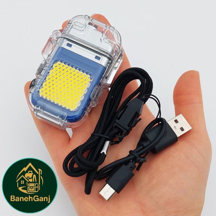 فندک شارژی COB کمپی مدل Flashlight-190