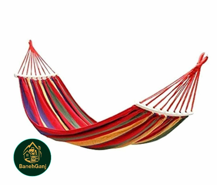 تخت آویز و ننو دو نفره چوبدار