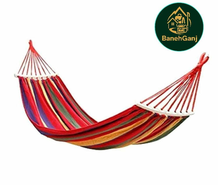 تخت آویز و ننو یک نفره چوبدار