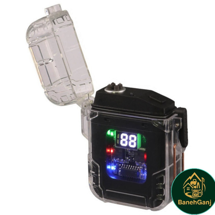 چراغ قوه همه کاره شارژی فندک دار D56-1