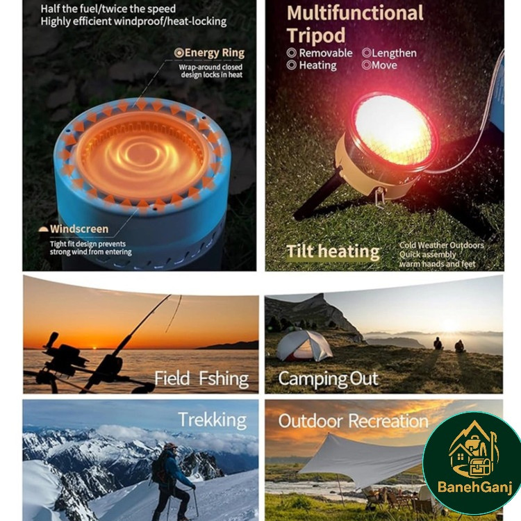 اجاق راکتور BRS مدل BRS-TS19 با دیگ جمعآوری حرارت