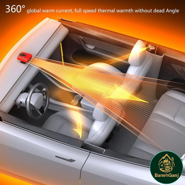 بخاری فندکی ماشین ۱۲ ولت ۱۵۰ وات مدل GB-8006