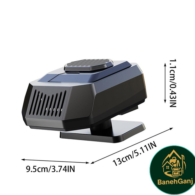 بخاری فندکی خودرو ۱۲ ولت ۲۰۰ وات دوکاره مدل GB-8003