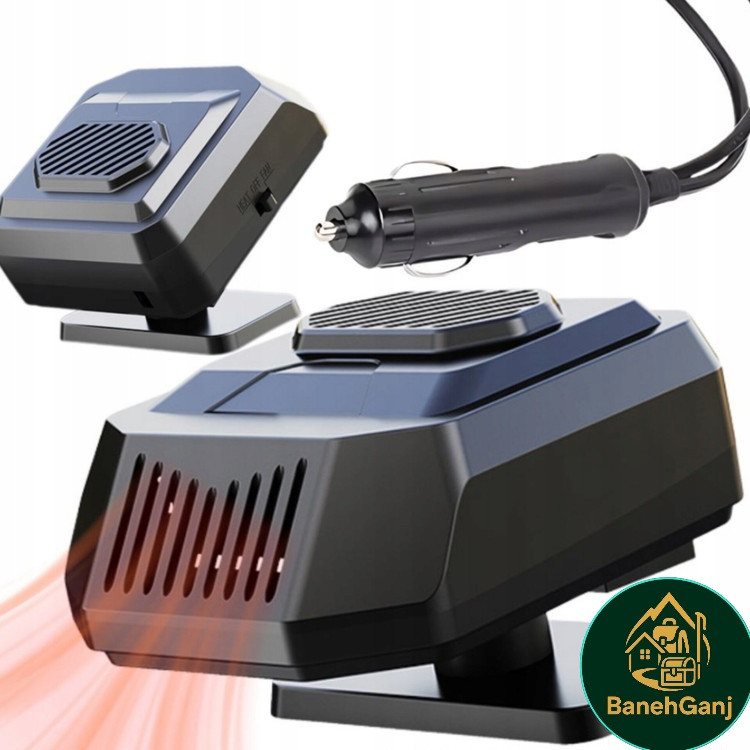 بخاری فندکی خودرو ۱۲ ولت ۲۰۰ وات دوکاره مدل GB-8003