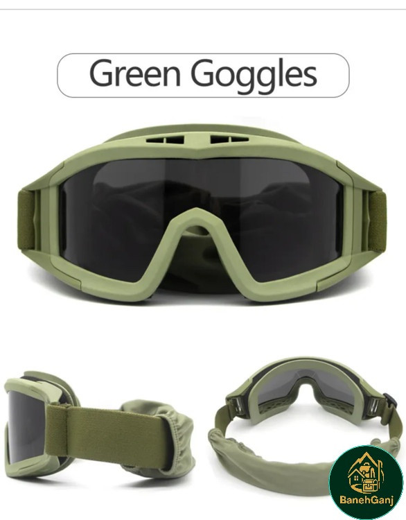 عینک تاکتیکال بالستیک ۳ لنز طوفان