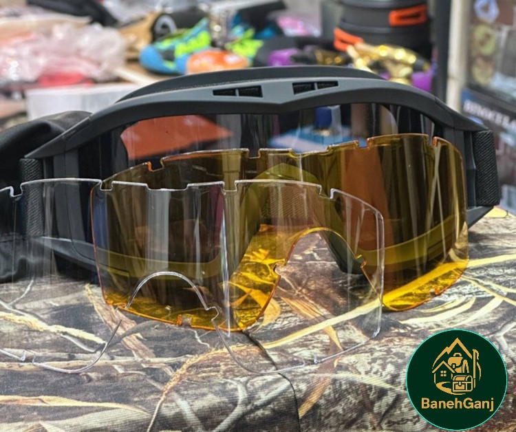 عینک تاکتیکال بالستیک ۳ لنز طوفان