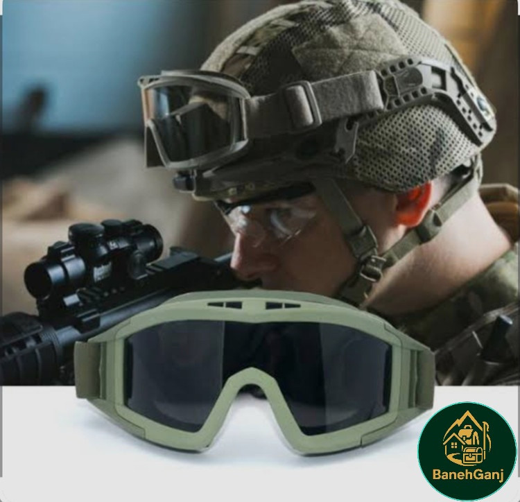 عینک تاکتیکال بالستیک ۳ لنز طوفان