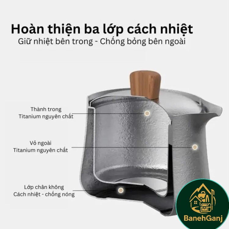 ست چایخوری تیتانیومی نیچرهایک مدل CNK2450CF025