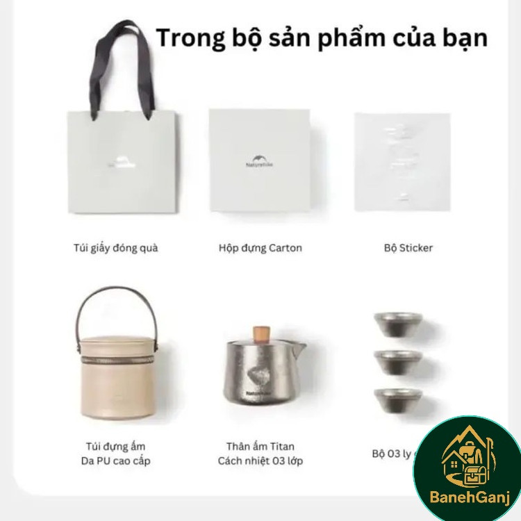 ست چایخوری تیتانیومی نیچرهایک مدل CNK2450CF025