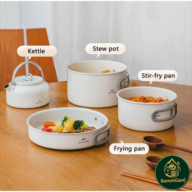 ست قابلمه سفید نیچرهایک مدل CNK2450CF013