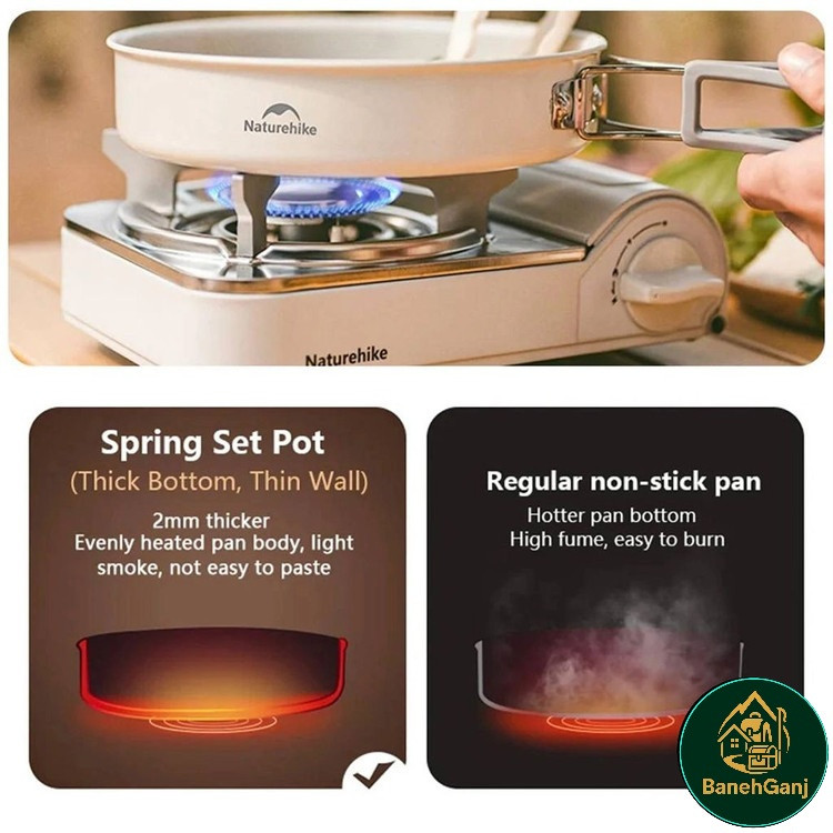 ست قابلمه سفید نیچرهایک مدل CNK2450CF013