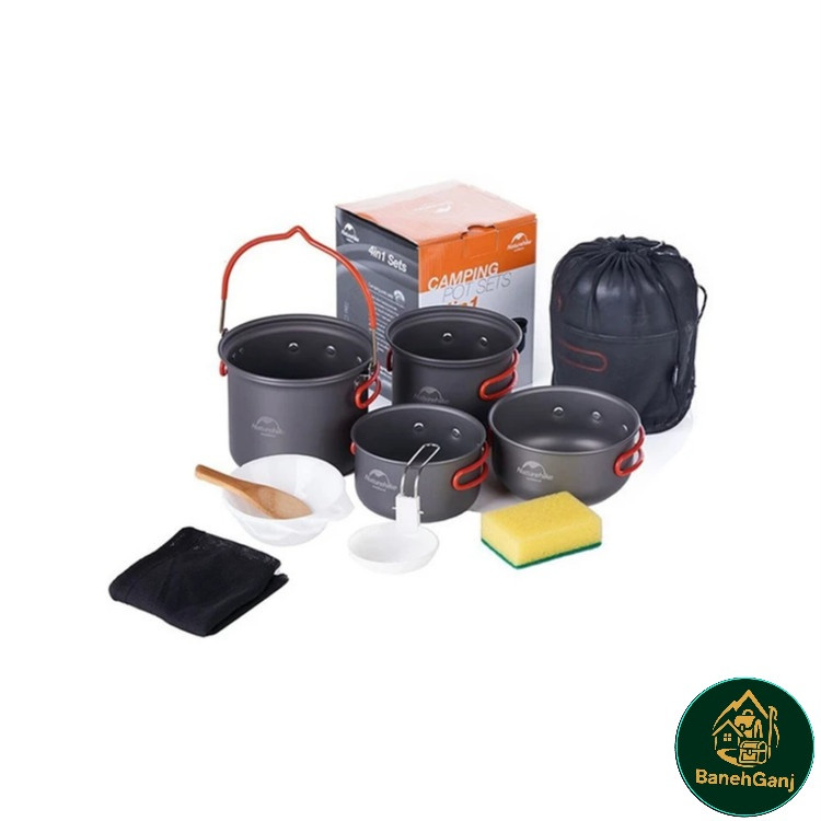 ست ظروف سفری نیچرهایک مدل NH18T018_G