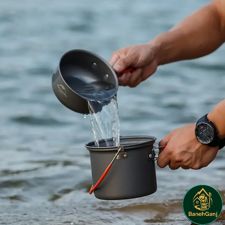 ست ظروف سفری نیچرهایک مدل NH18T018_G