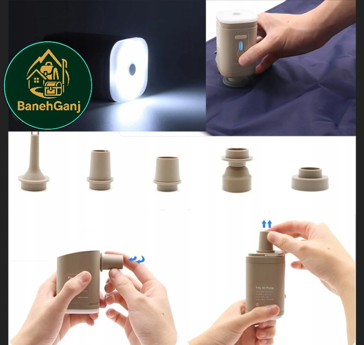 پمپ بادی برقی قابل حمل برای باد کردن وخالی کردن باد