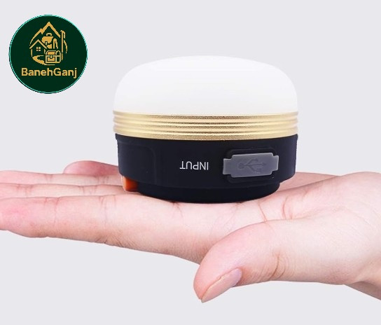 بسته چراغ چادری LED USB لامپ شارژی چراغ چادر پاور بانک 3 حالته برای کمپینگ در فضای باز طبیعت گردی اظطراری