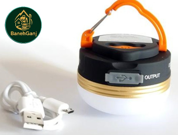 بسته چراغ چادری LED USB لامپ شارژی چراغ چادر پاور بانک 3 حالته برای کمپینگ در فضای باز طبیعت گردی اظطراری