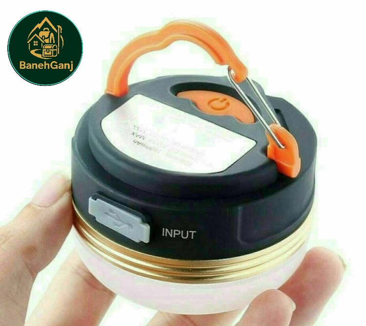 بسته چراغ چادری LED USB لامپ شارژی چراغ چادر پاور بانک 3 حالته برای کمپینگ در فضای باز طبیعت گردی اظطراری