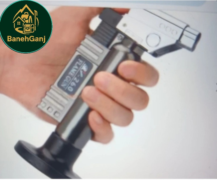 فندک شعله افکن هواگاز فشار قوی بدنه فلزی PLAME GUN 260JET