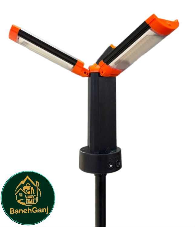 چراغ ۳ پنل کمپی پاوربانک دار