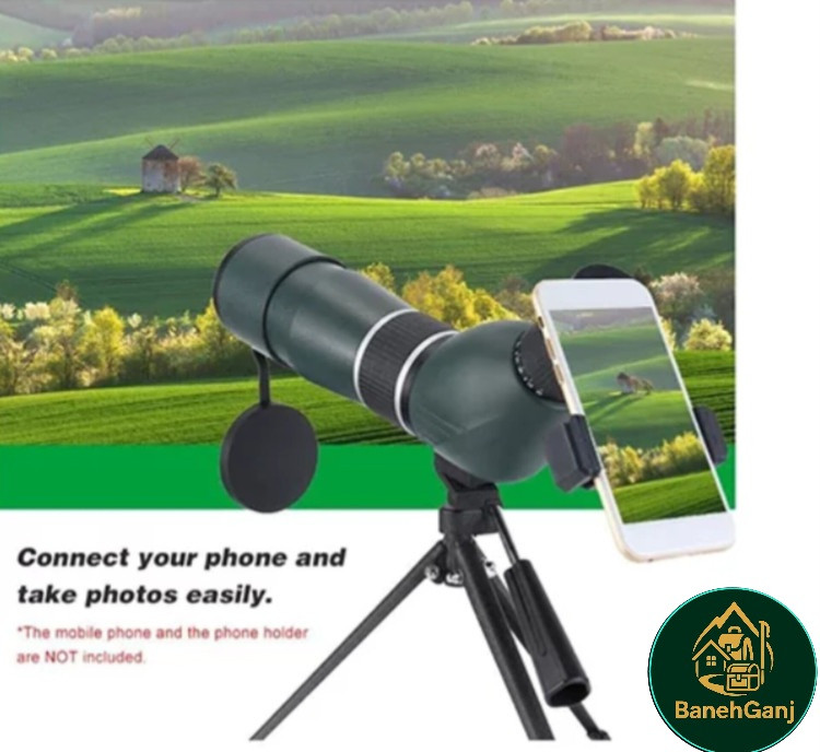 دوربین تک چشمی زومدار با سه پایه مدل ۲۰-۶۰×۶۰