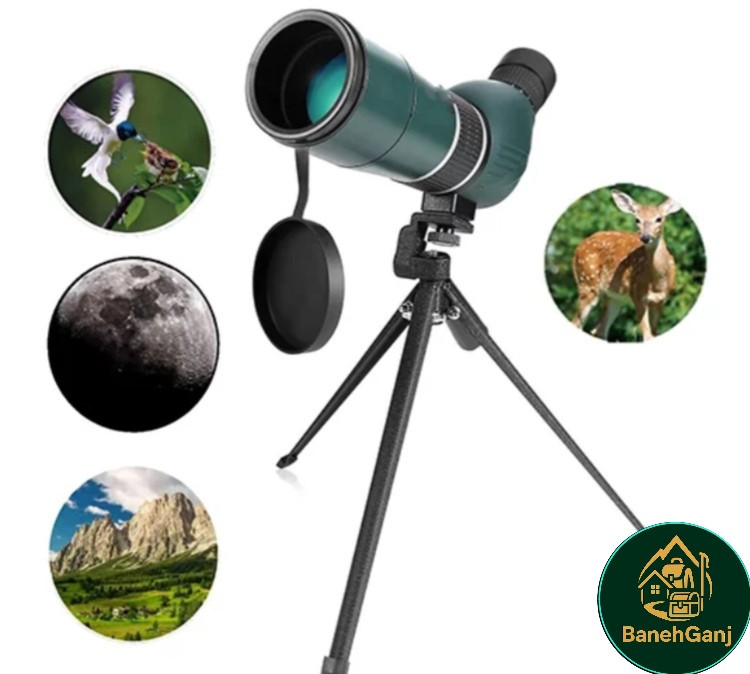 دوربین تک چشمی زومدار با سه پایه مدل ۲۰-۶۰×۶۰