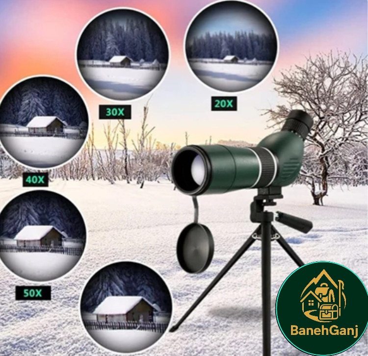 دوربین تک چشمی زومدار با سه پایه مدل ۲۰-۶۰×۶۰