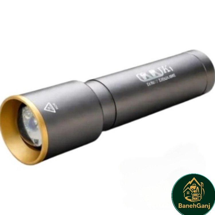 چراغ قوه جیبی شارژی زوم دار تلسکوپی (اصلی) کی‌کی KK مدل K1