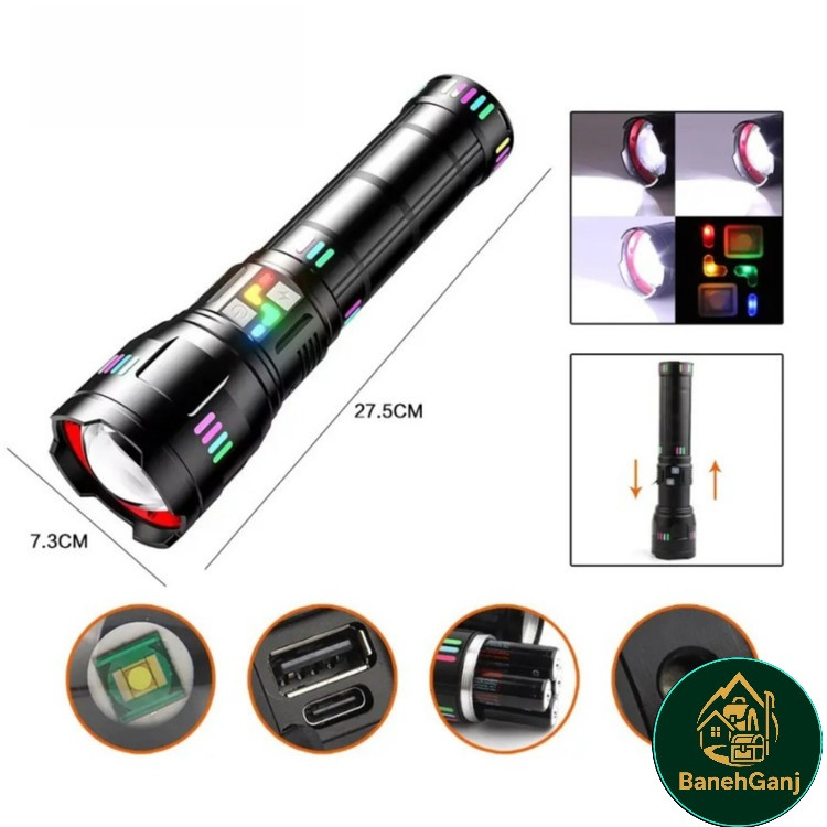 چراغ قوه زومدار پلیسی اسمال سان مدل ZY-W512