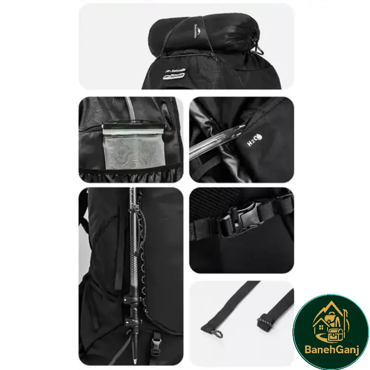 کوله پشتی 70 لیتر نیچرهایک مدل CNK2450XB014 سری Helium 70